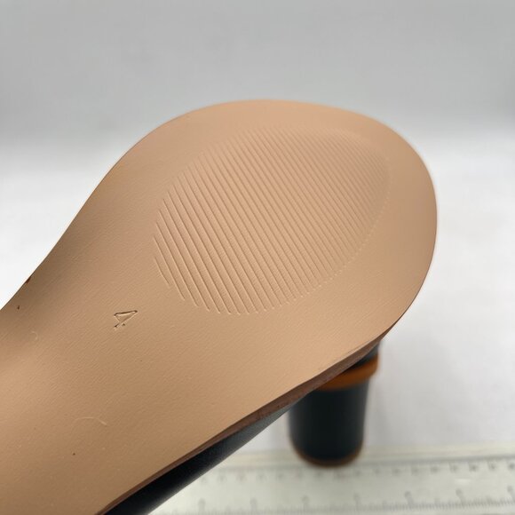 YDN Black Peep Toe Low Block Heels Back Zipper Sandal Ankle Boots Comfy Shoes - Picture 6 of 8